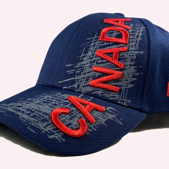 Variety To Go Canadian Baseball Hat/Cap, Adjustable Sports Hat (1008 Navy) - Picture 4 of 6